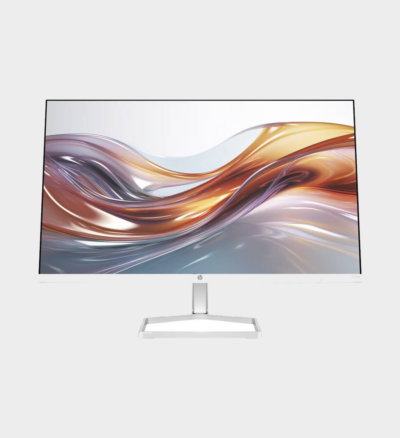 HP Series 5 524SA Monitor, 24" FHD IPS Display, 100Hz Refresh Rate, 5ms (GtG with Overdrive), Tilt Adjustable, Built-In 2x 2W Speaker, Micro Edge On 3 Sides, 16.7m Colors, White/Silver