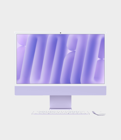 Apple iMac, M4 Chip with 10-Core CPU, 10-Core GPU, 16-Core Neural Engine, 16GB RAM, 256GB SSD, 24" 4.5K Retina Standard glass Display, English K/B